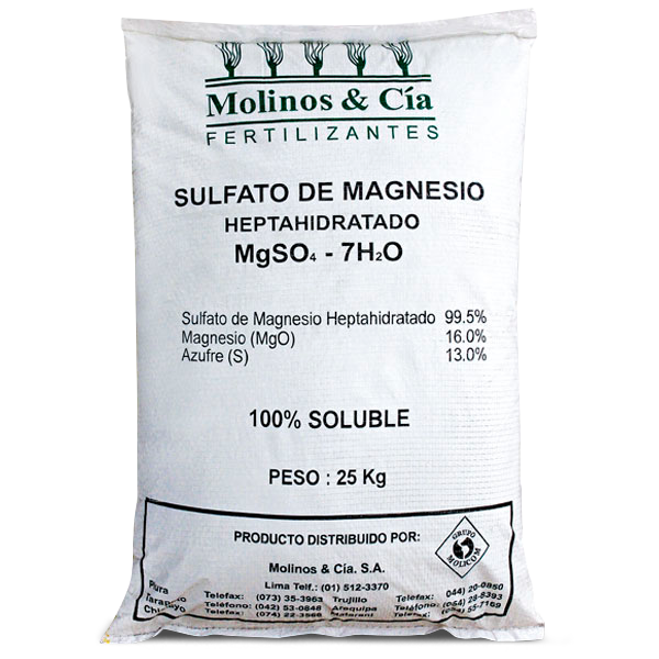 Sulfato de Magnesio Heptahidratado - Molinos & Cía